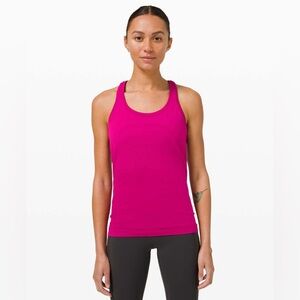 Lululemon Swiftly Racerback Tank Hip Length, Ripened Raspberry, 8, VEUC